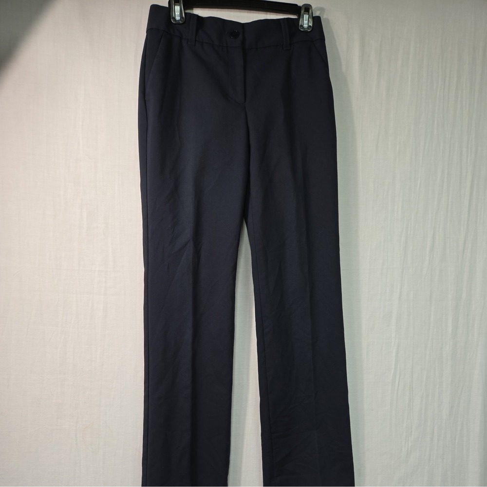 Talbots Heritage Women's 2 Dress Pants Navy Blue Straight Leg Capsule Corporate